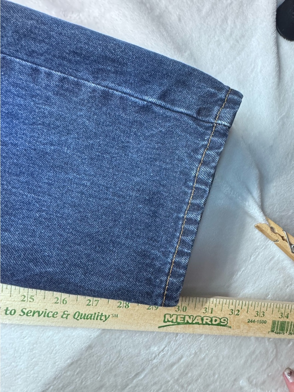 Levi’s 505 Regular Fit Jeans Men’s 36x32 Dark Wash Denim Pants - Picture 5 of 13